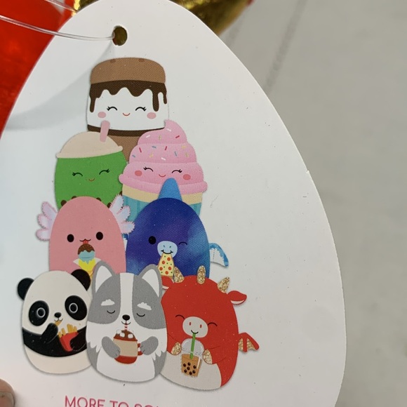 Squishmallows Foodie Squad Baiden Red Gold Dragon Boba Tea Drink Stuffed Plush - Picture 7 of 9